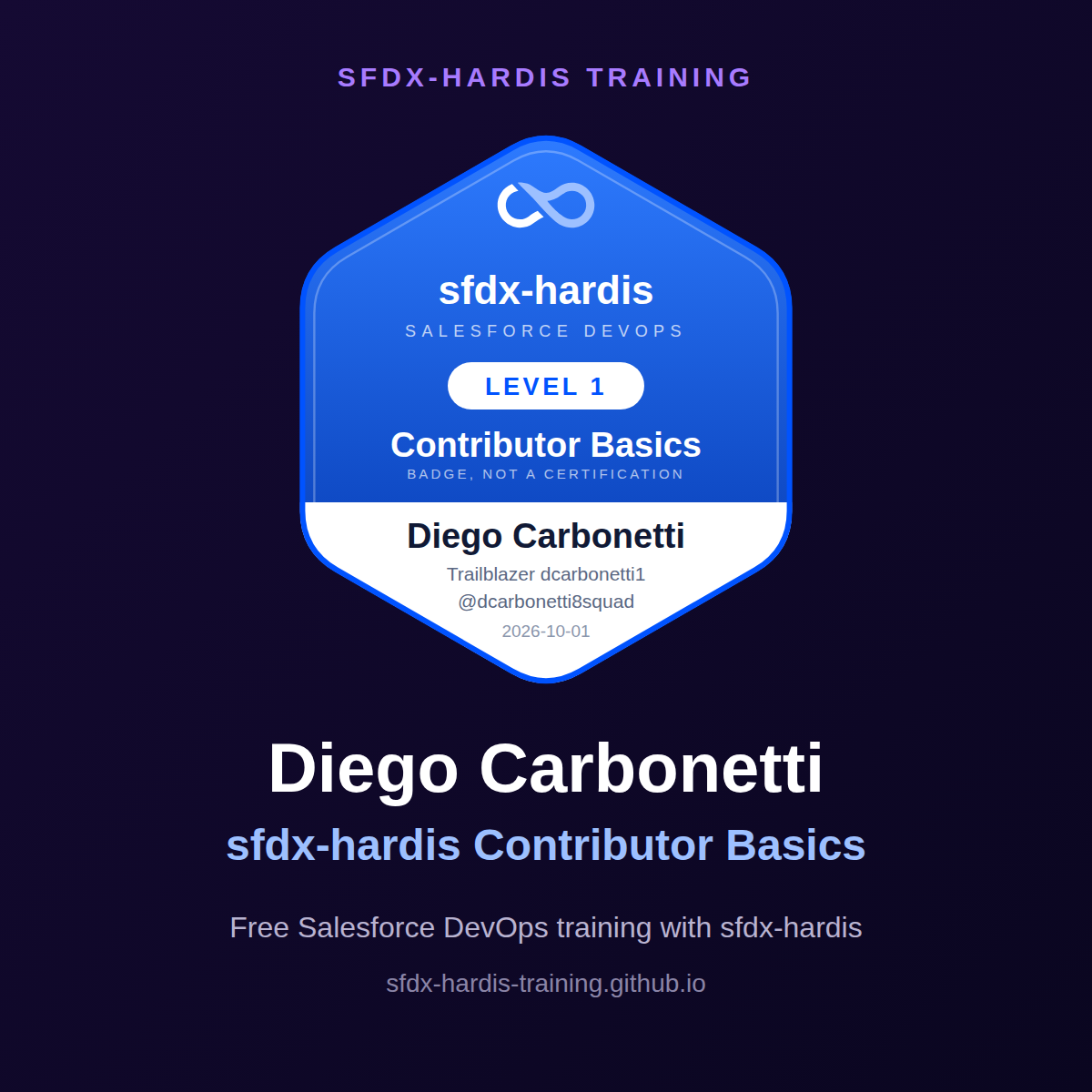 Diego Carbonetti, sfdx-hardis Contributor Basics